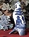 BLUE WILLOW PORCELAIN PIE BIRD