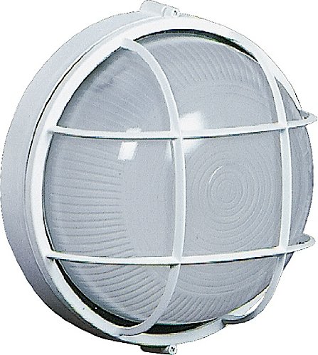 Artcraft Lighting AC5661WH Large Round Wall Sconce Light, White