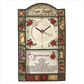 Click here to buy FRUIT STAND CLOCK by SMK.