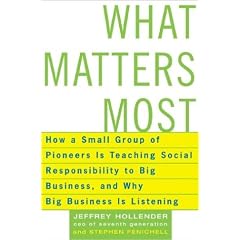 What Matters Most: How a Small Group of Pioneers Is Teaching Social Responsibility to Big Business, and Why Big Business Is Listening