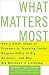 What Matters Most...