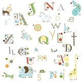 RoomMates RMK1440SCS Animal Alphabet Peel & Stick Wall Decals Image