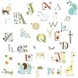 RoomMates RMK1440SCS Animal Alphabet Peel & Stick Wall Decals