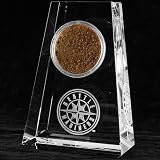MLB Seattle Mariners Tapered Crystal Game-Used Dirt Paperweight