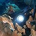 SecurityIng Waterproof 1000Lm XM-L2 U2-1A LED IP68 Diving Flashlight 250M Lighting Distance Maximum 150 Meters Underwater Distance with Magnetic Switch (Without Battery)