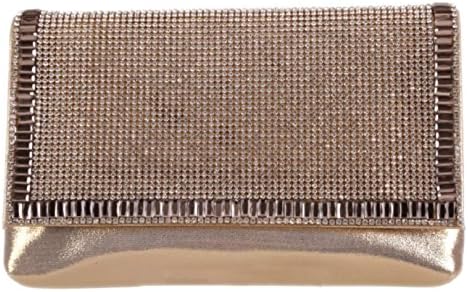Girly HandBags Women's Gemstones Clutch Bag -- Gold