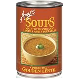 Amy's Kitchen Indian Dal Golden Organic Lentil Soup, 14.4-Ounce Cans (Pack of 6)
