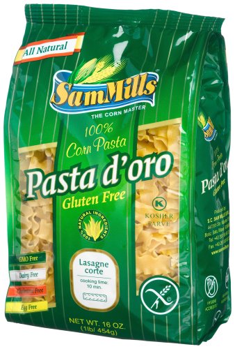 Sam Mills Gluten Free Lasagne Corte, 16-Ounce Bags (Pack of 12)