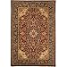 Safavieh Classics Collection CL362A Handmade Burgundy and Navy Wool Round Area Rug, 6-Feet