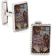 Sterling Silver James Bond Diamonds Are Forever Cufflinks