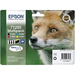 Epson T1285 Durabrite Ultra Tintenkartusche Fuchs Multipack 4-farbig