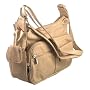 Genuine Leather Handbag with Cell Phone Holder & Many Pockets
