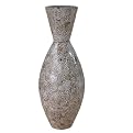 Ceramic Eggshell Vase With WideNeck - Grey (Tall)