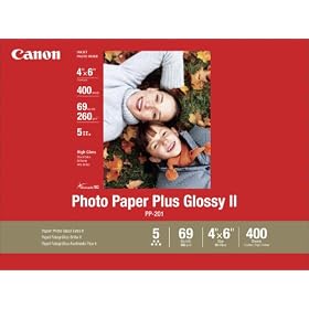 Canon Photo Paper Plus Glossy II, 4 x 6 Inches, 400 Sheets (2311B031)
