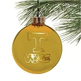 Tennessee Volunteers Orange Etched Laser Light Ornament