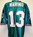 Dan Marino Autographed Custom Throwback Football Jersey (Teal)