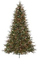 GKI Bethlehem Lighting Frasier 7-1/2-Foot Slim Christmas Tree Prelit with Multi-Colored Lights