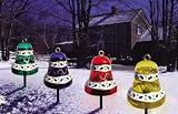 CHRISTMAS 4 JUMBO BELLS LAWN DECORATION