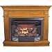 ProCom Dual Fuel Vent-Free Fireplace with Corner Conversion Kit - 23,000 BTU, Light Oak Veneer, Model# BD23TCC-2-LO