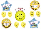 Nursing Nurse Graduation Pinning Celebration Balloon Decorations Supplies Bouquet kit