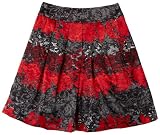 Paperdoll Girls 7-16 Printed Charmeuse Satin Party Skirts With Tuelle