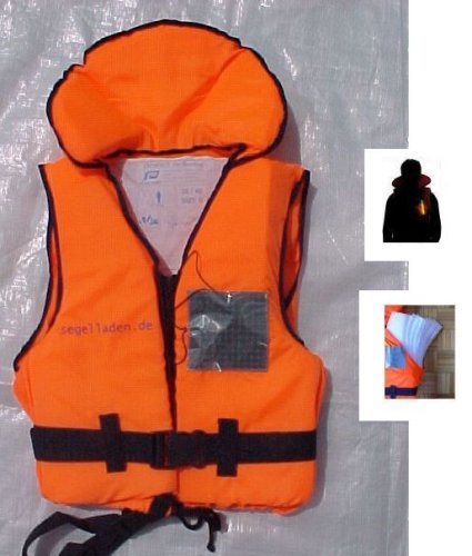Rettungsweste für Körpergewicht 70-90 kg mit Beleuchtung