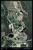 Animal Kingdom, Florida satellite map print/poster: 24