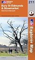Bury St.Edmunds and Stowmarket (Explorer Maps) (OS Explorer Map)