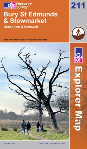 Bury St.Edmunds and Stowmarket (Explorer Maps) (OS Explorer Map)