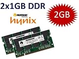 Mustang/Hynix 2GB Dual Channel Kit 2 x 1 GB 200 pin DDR-333 SO-DIMM (333Mhz, PC2700, CL2.5) - passend für alle DDR Notebooks mit 2x1GB Unterstützung