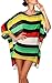 DQdq Sexy Women's Oversized Striped Beach Bikini Swimwear Cover-up