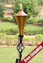 72 Inch Outdoor Tiki Torch (set Of 12) Copper Tiki Torches