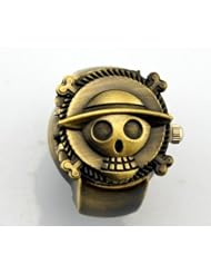 One piece Skull figure Ring Watch
