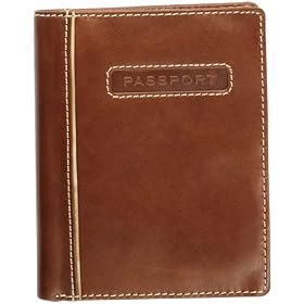 Fossil Gifts - Trent Passport Case (Color: Cognac)