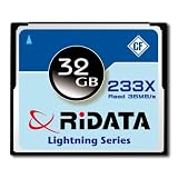 Ridata Lightning Series 32 GB 233x CompactFlash Memory Card CFR32GB-233X-LIG
