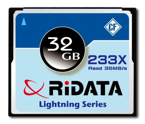 Ridata CFR32GB-233X-LIG 233x Series 32GB MLC Compact Flash Memory Card