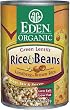 Eden Organic Rice & Beans, Green Lentils, Lundberg Brown Rice, 15-Ounce Cans (Pack of 12)