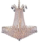 Pecaso Lighting B-4033E-G HG Flamingo Crystal Sphere Chandelier