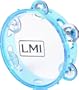 LMI Transparent Tambourine with Head Blue 15CM