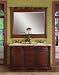 Cora (double) 58-inch Traditional Antique Bath Vanity with Matching Mirror