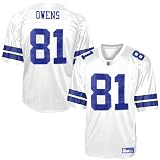 Men`s Dallas Cowboys #81 Terrell Owens Road Replica Jersey