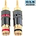 GLS Audio Locking Series "Generation II" Gold Connector Banana Plugs - 28 Pack (14 Reds & 14 Blacks)