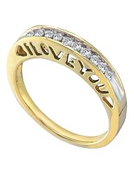 0.20CTW DIAMOND I LOVE YOU BAND