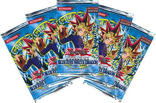 Childrens Toyshop  Toys : Yugioh 5 Pack Blue Eyes White Dragon Unlimited Booster Packs