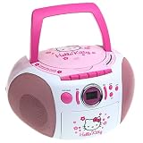 Hello Kitty CD Boom Box with AM/FM Stereo Radio - KT2028A
