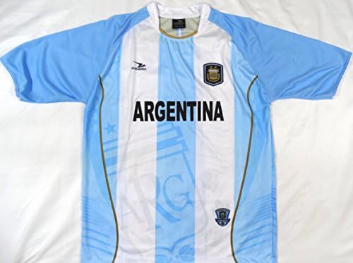 Argentina 1 Country Soccer Jersey "One Size" = Athletic Men's Large by Drako