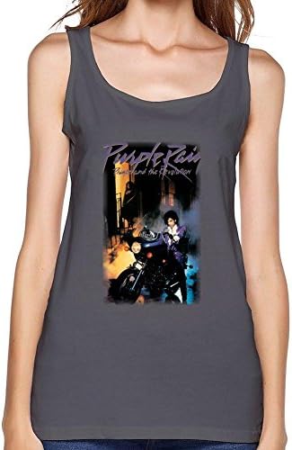 Women's Prince Purple Rain Vest Tank Tops Deep Heather S