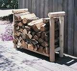 Review Rustic Natural Cedar  / Log Firewood Holder- 3’