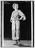 IMAGE OF Reprint Lilyan Tashman wearing beaded Canton crepe gown 1900
