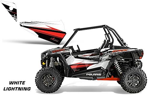 Pro Armor RZR 1000 & 900S/XC Lower-Door Graphics - OEM White Lightning